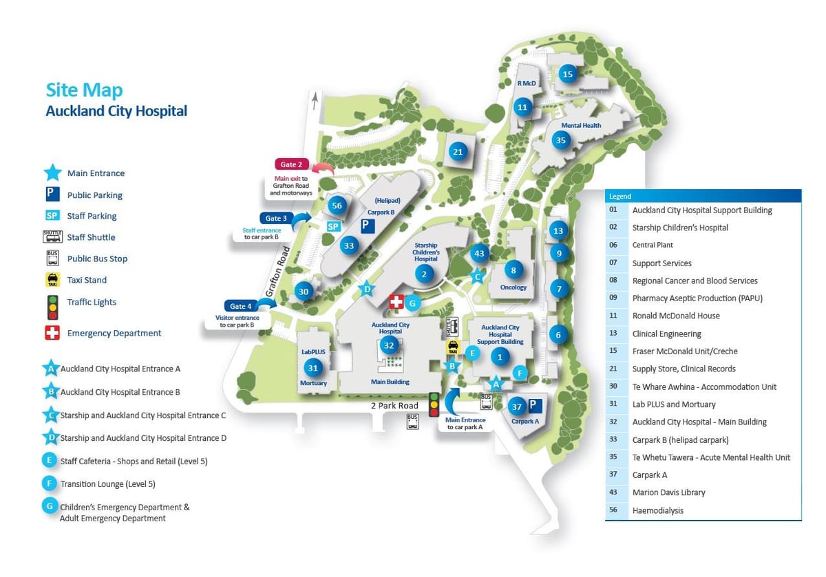 mapa Unibertsitatea hospital