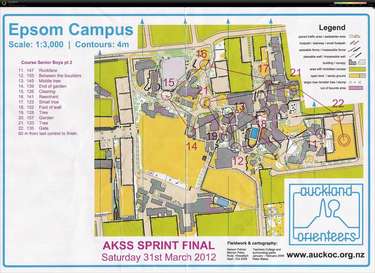 mapa Epsom Auckland