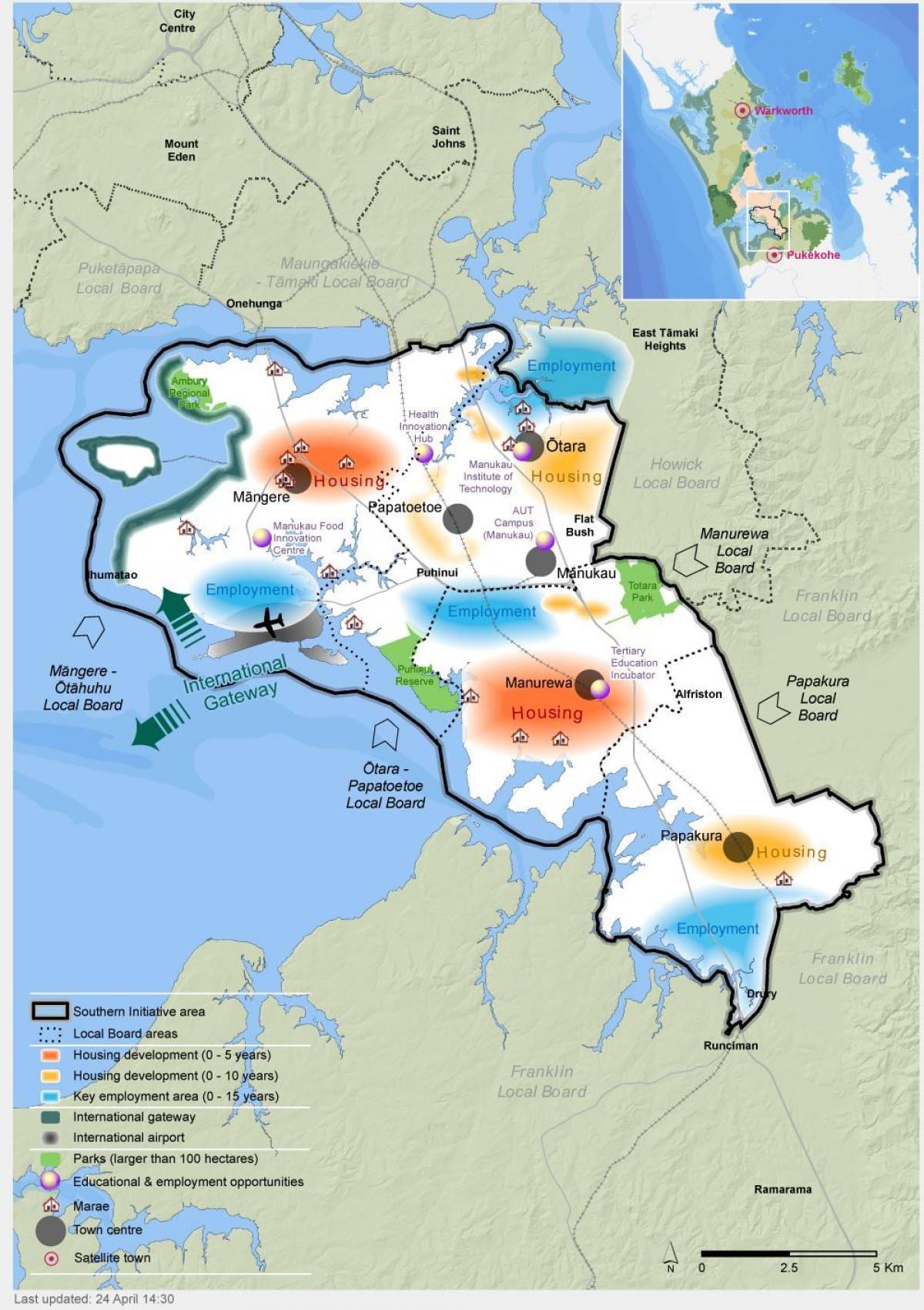 mapa hego Auckland