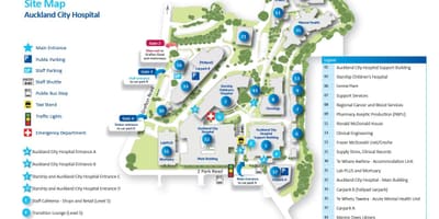 Mapa Unibertsitatea hospital