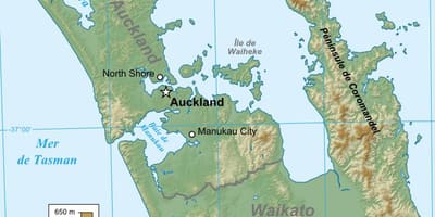 Auckland mapa geologikoa