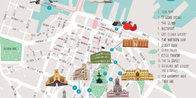 Auckland hiri ibiltzen mapa